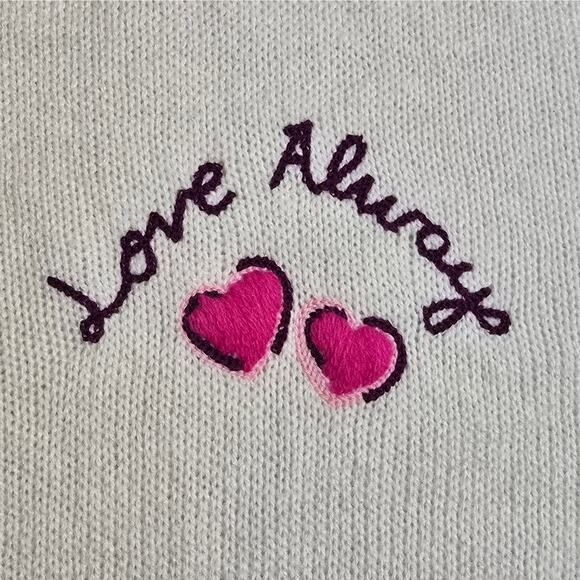 Lilly Pulitzer Pippy Sweater Coconut Love Always Embroidery - Picture 5 of 12